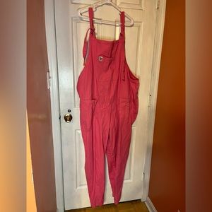 Lucy and Yak Pink Overalls